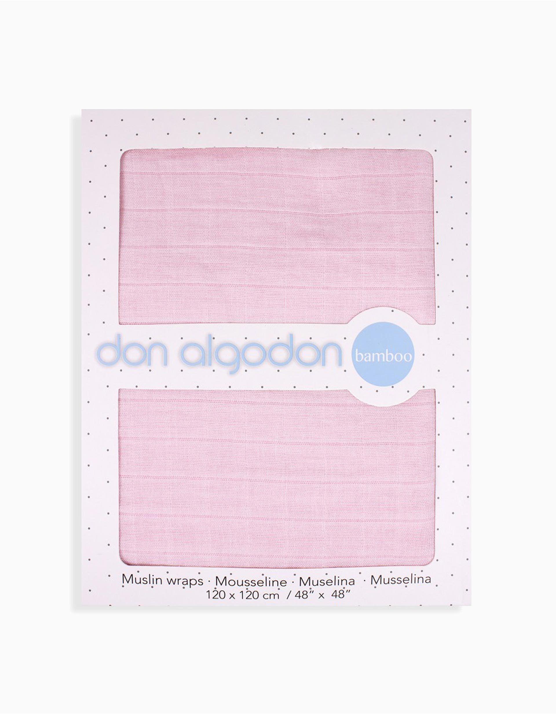 Nappy in Bamboo, Don Algodon Pink 120x120 cm