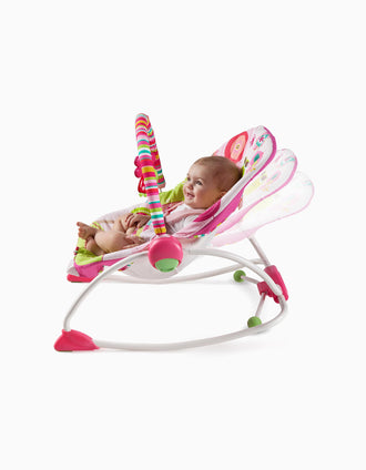 Hamaca de Descanso Bright Starts Raspberry Garden