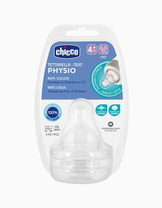 TÉTINE SILICONE DÉBIT RAPIDE 4M+ PERFECT5 CHICCO 2UN.