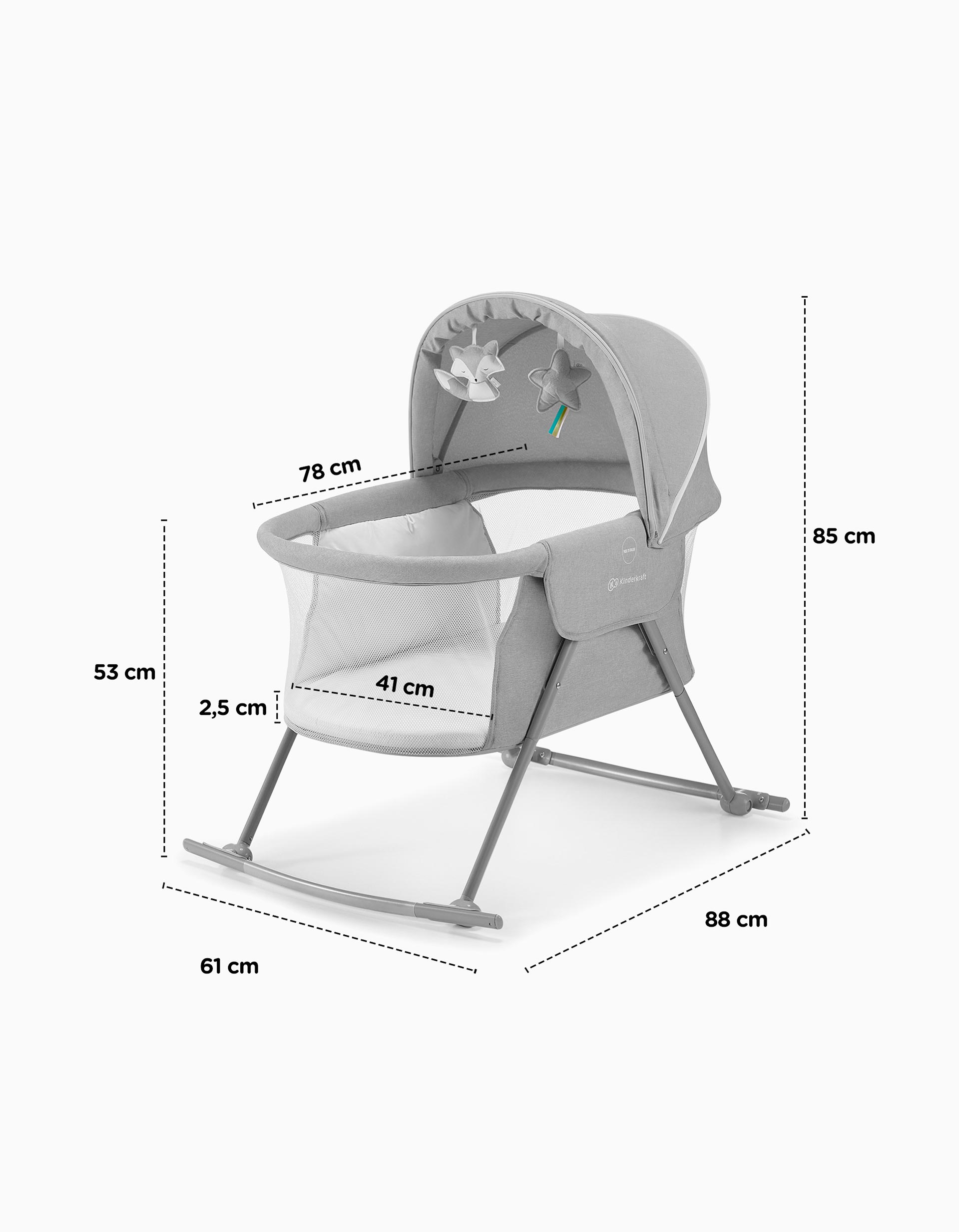 Lovi Crib by Kinderkraft