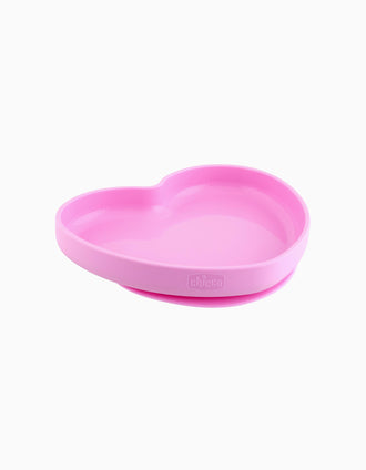 Plato de Silicona Eat Easy Chicco Heart Pink
