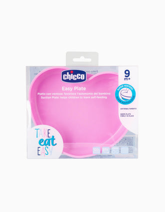 Plato de Silicona Eat Easy Chicco Heart Pink