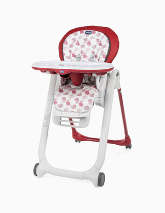 Cadeira de Refeição Polly Progres5 Red Chicco