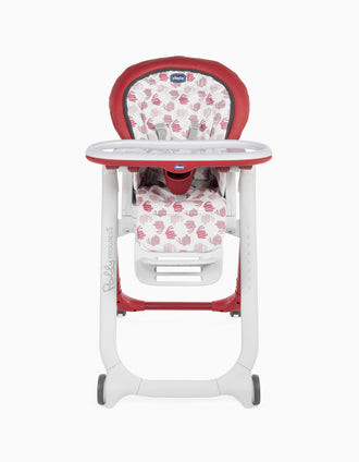 Cadeira de Refeição Polly Progres5 Red Chicco