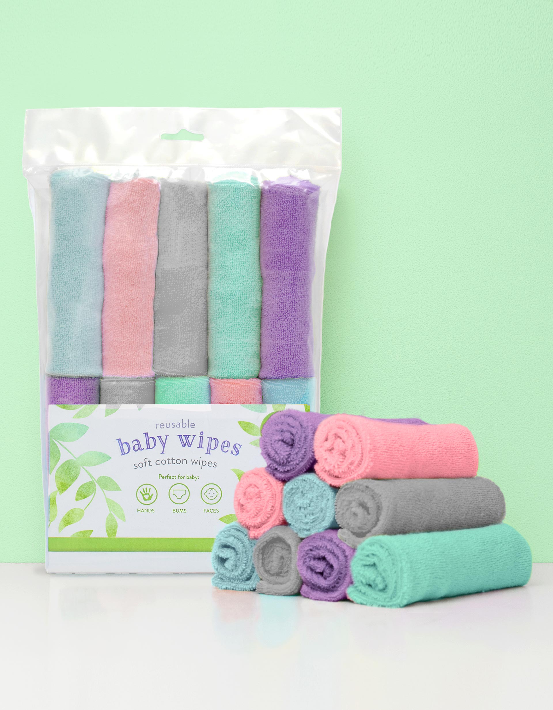 Reusable Baby Wipes, Bambino Mio