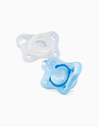 Chupete de Silicona Mini Soft Boy Chicco 0-2M 2 un.