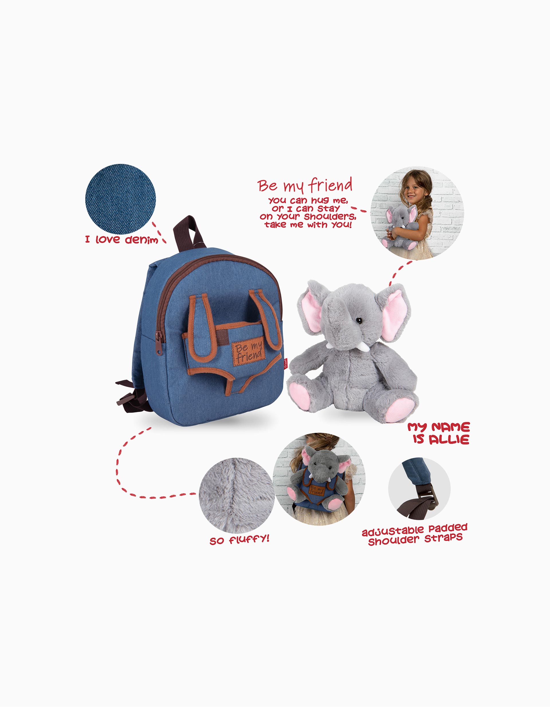 Sac à Dos Éléphant Allie By My Friend