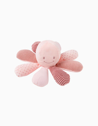Pieuvre 22 cm Lapidou Nattou Rose
