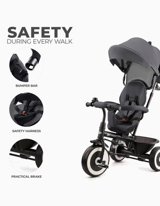 Triciclo Aston Kinderkraft Grey