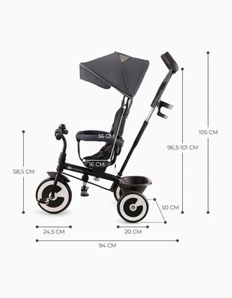 Triciclo Aston Kinderkraft Grey