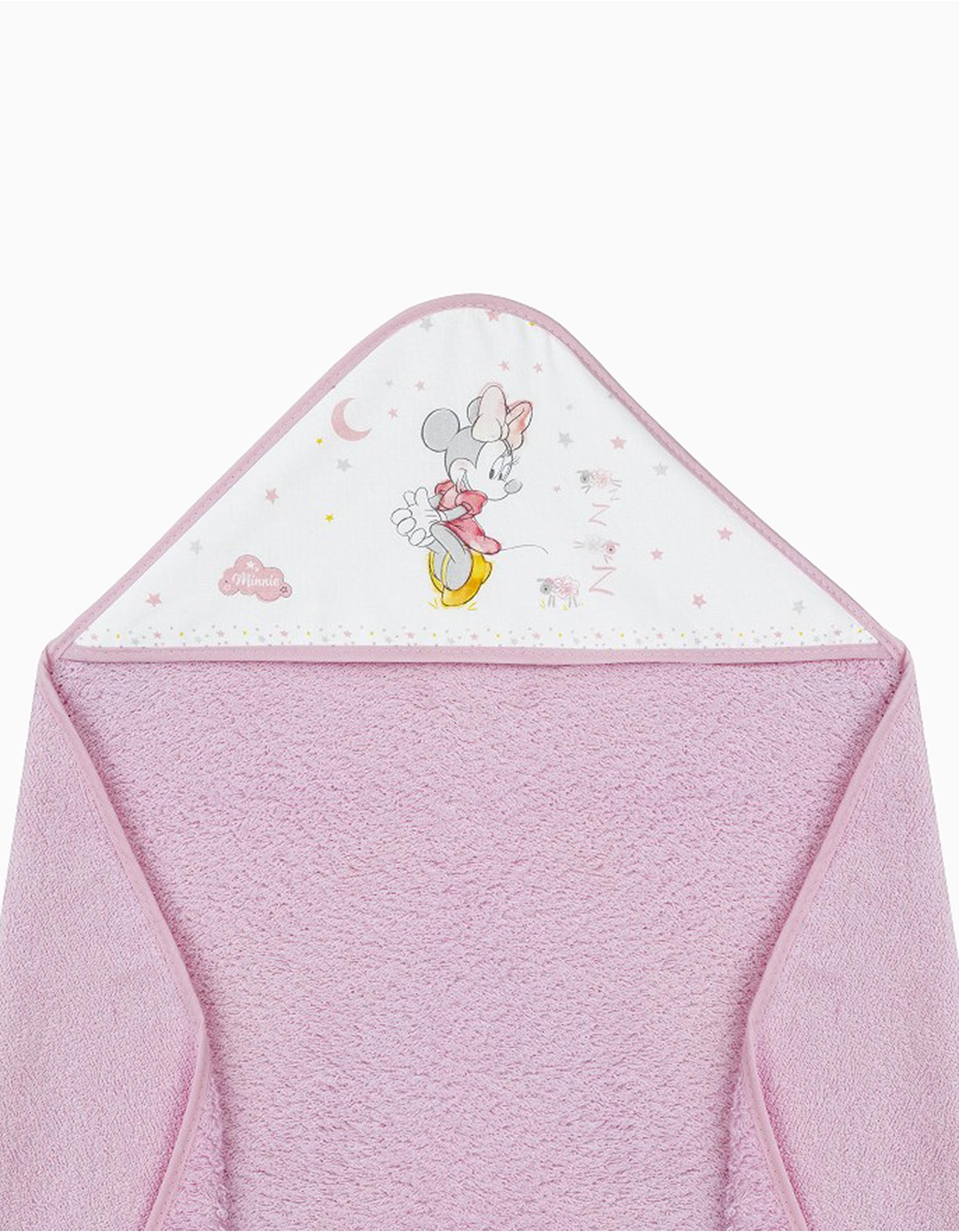 Bath Towel 100x100cm Minnie Disney, Pink