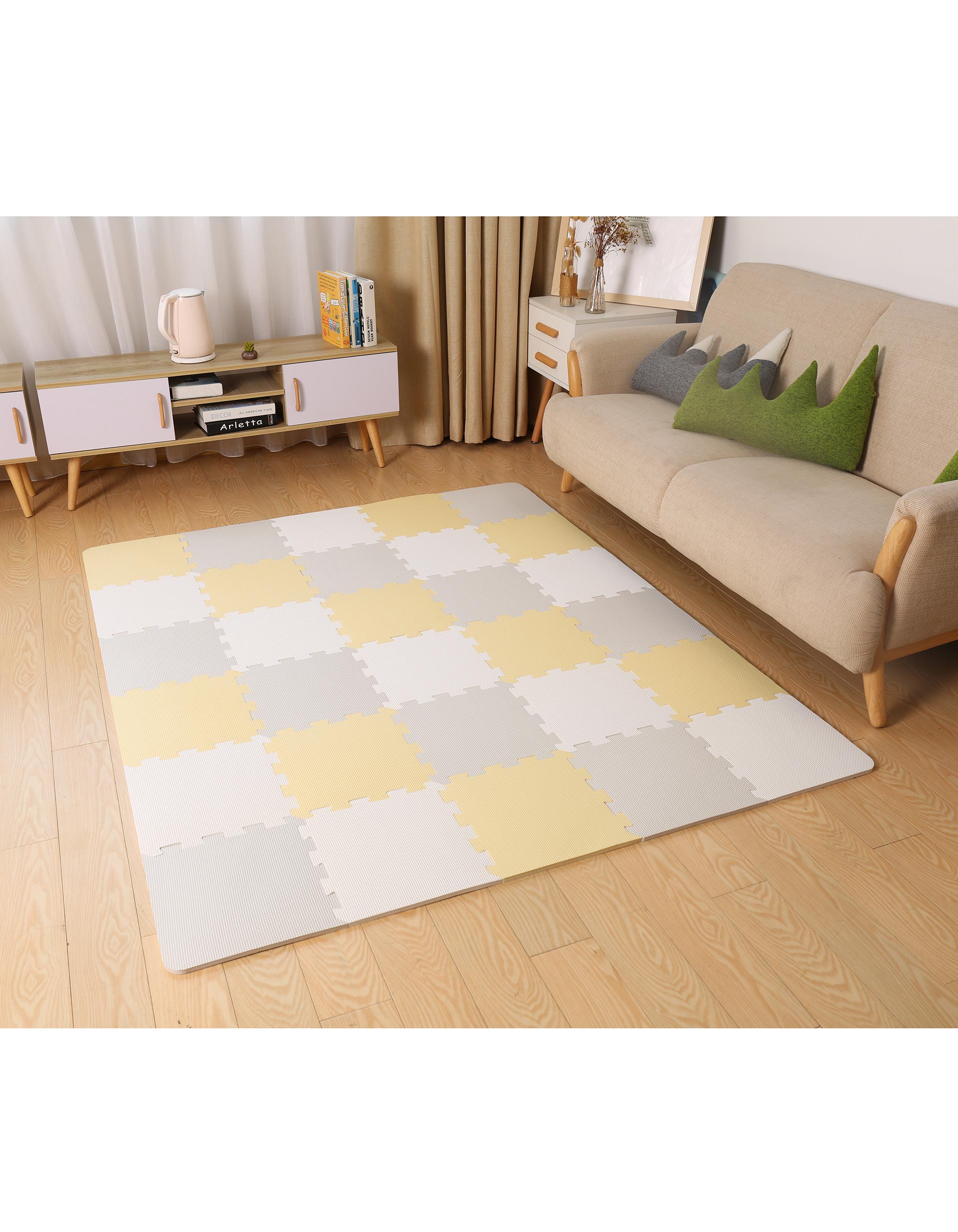 Activity Mat Luno Grey/Yellow Kinderkraft