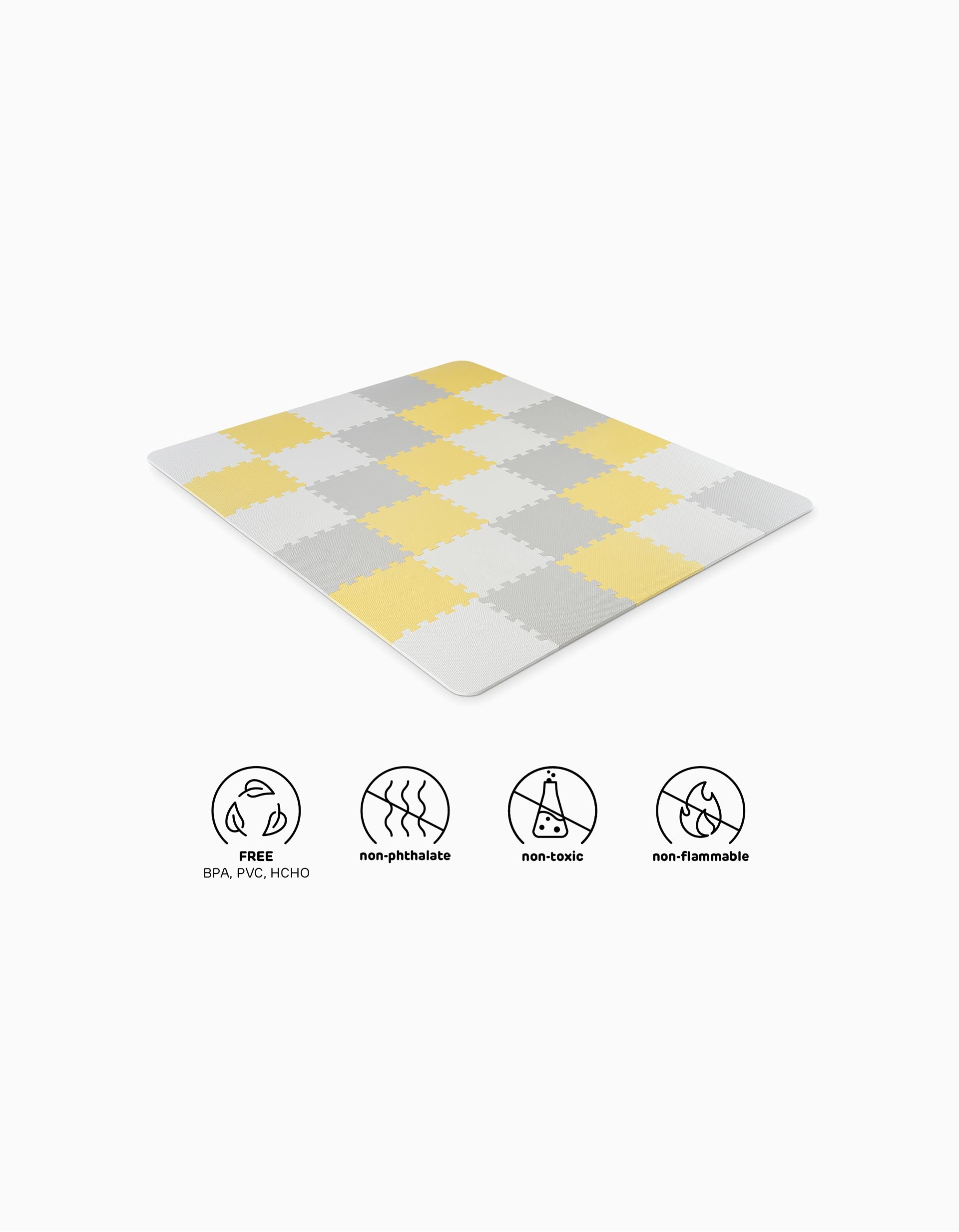 Activity Mat Luno Grey/Yellow Kinderkraft