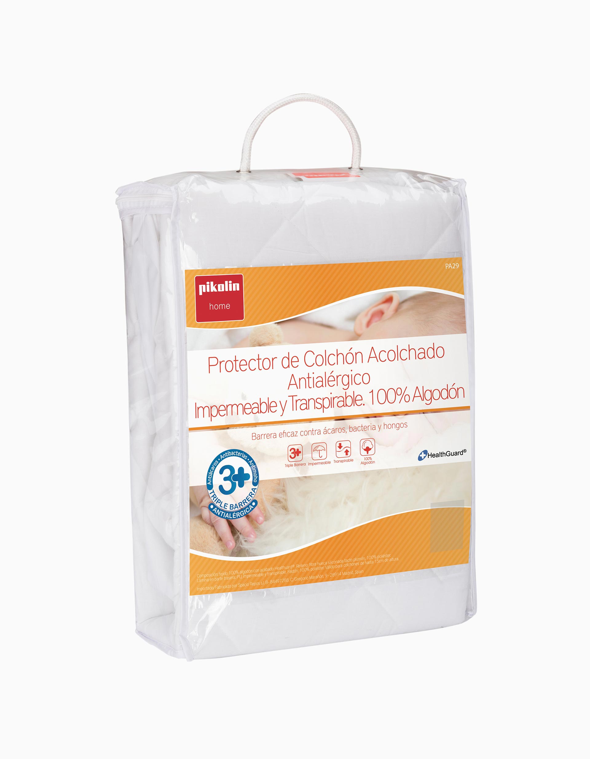 Mattress Protector 120x60cm Padded Pikolin