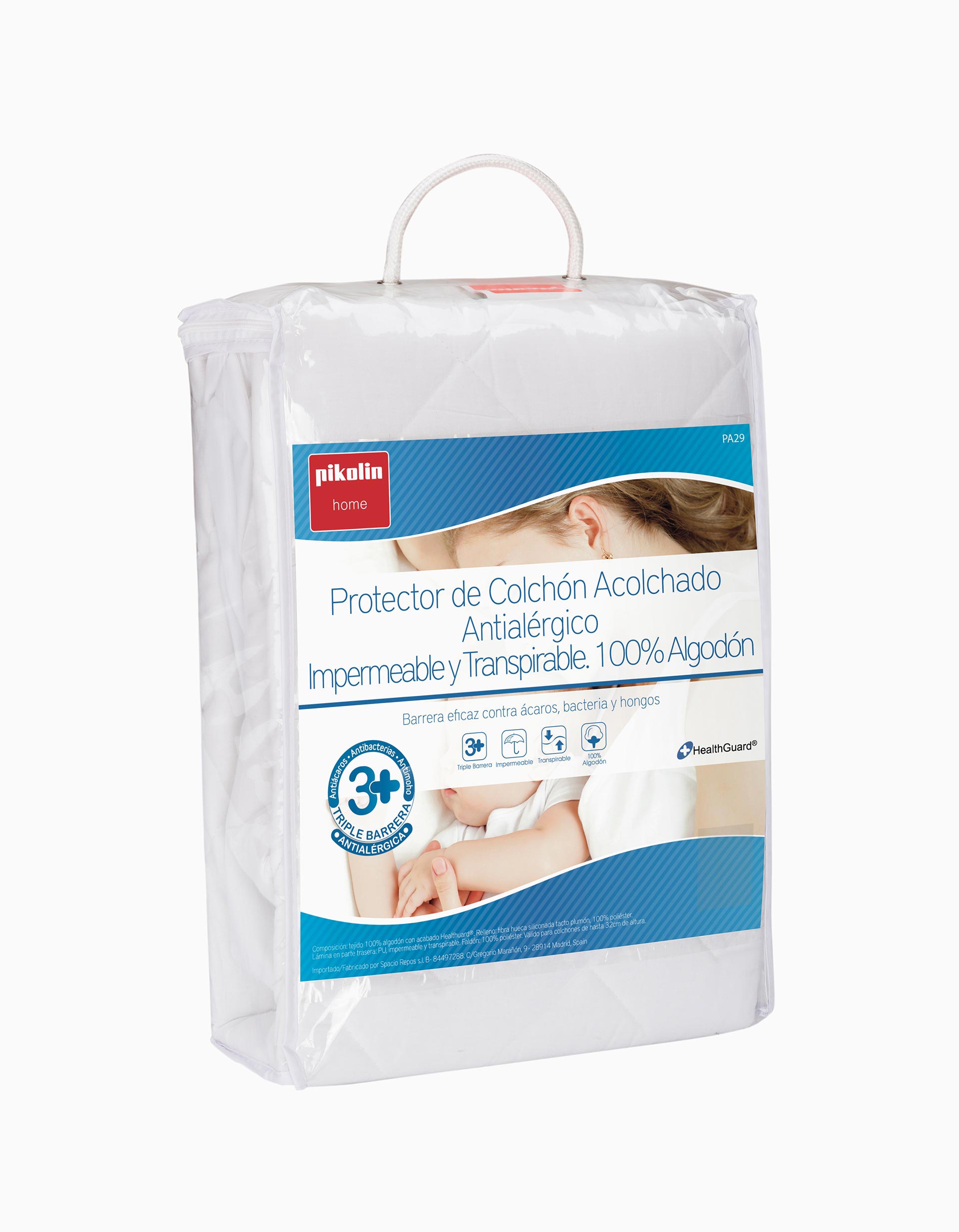 Mattress Protector 140x70cm, Padded, Pikolin