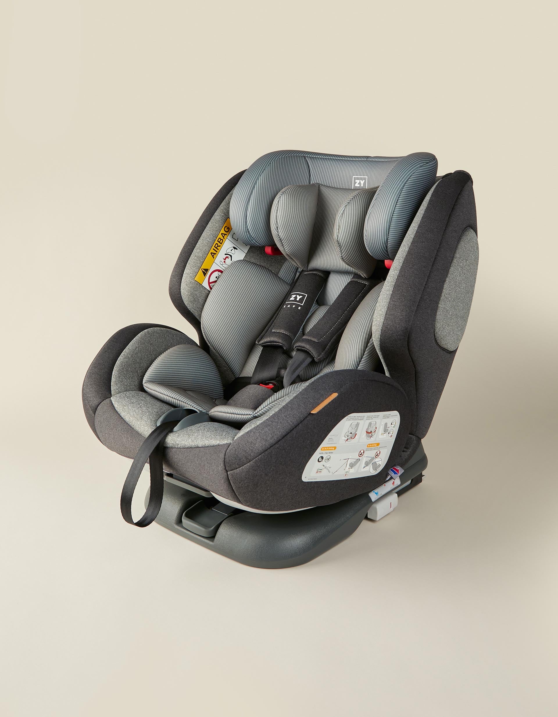 Car Seat Gr 0/1/2/3 Premium Isofix One Zy Safe Melange Grey