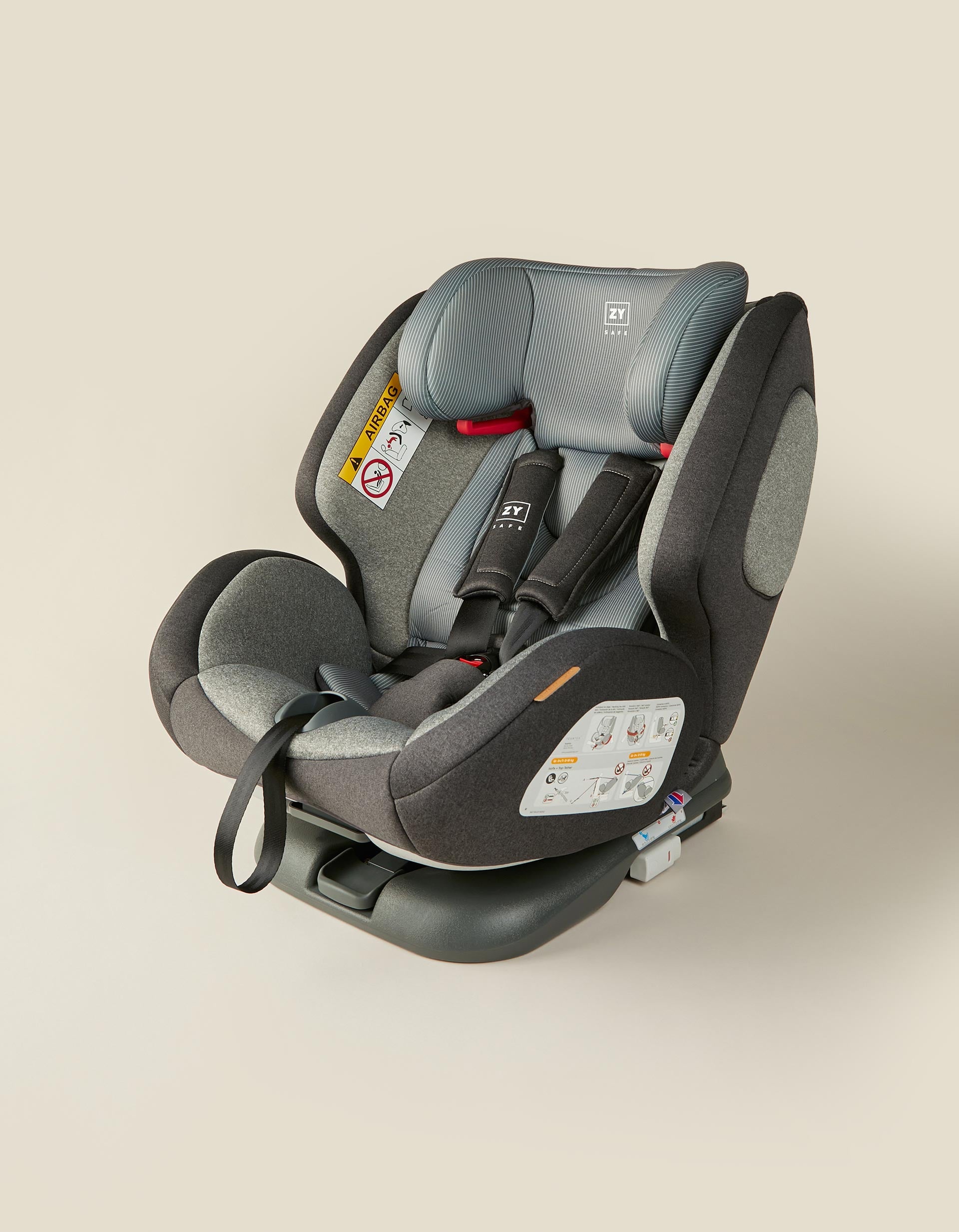 Car Seat Gr 0/1/2/3 Premium Isofix One Zy Safe Melange Grey