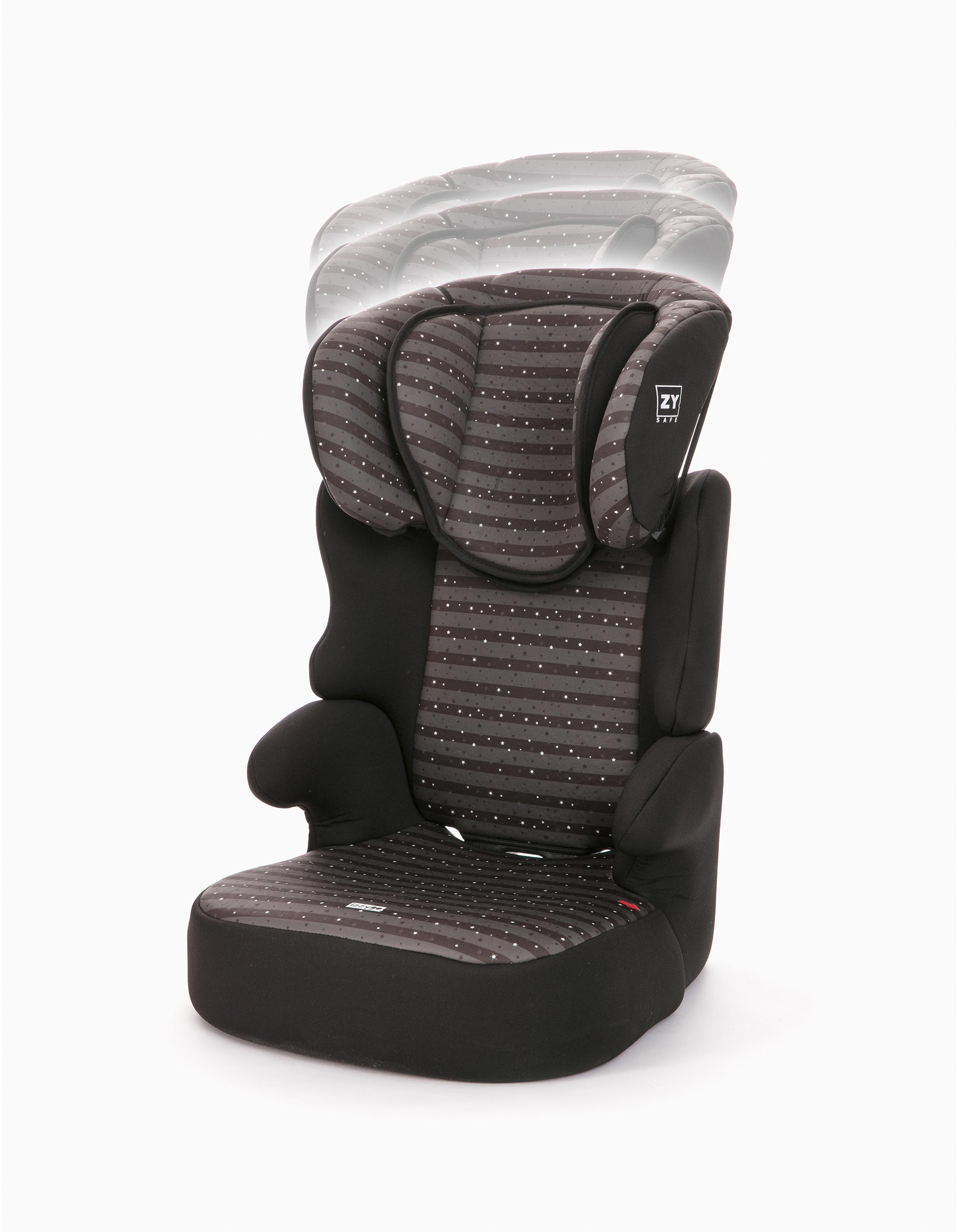 Car Seat Gr 2/3 Izzygo Plus Zy Safe Stars Black