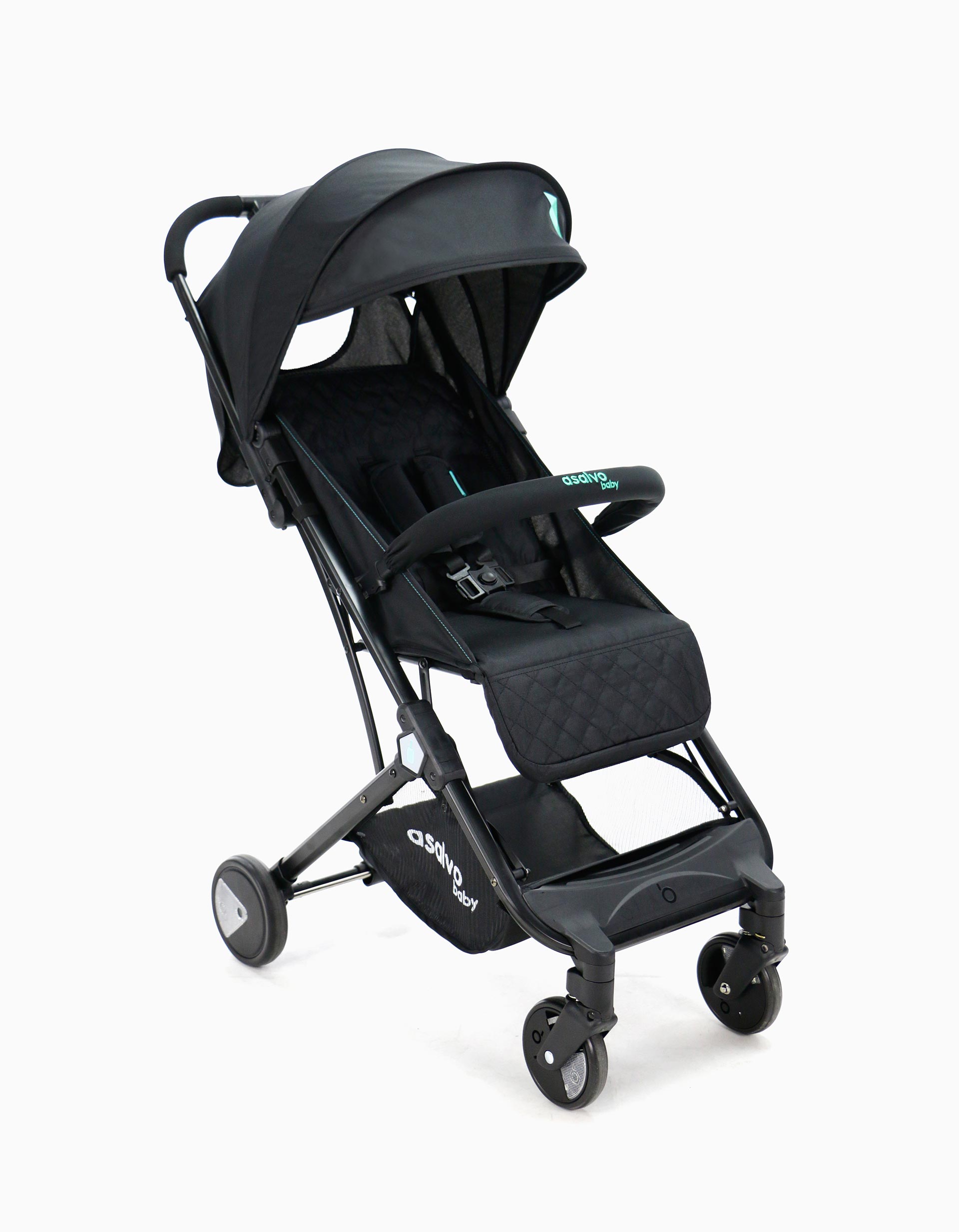 Stroller Travel Asalvo Black Aqua