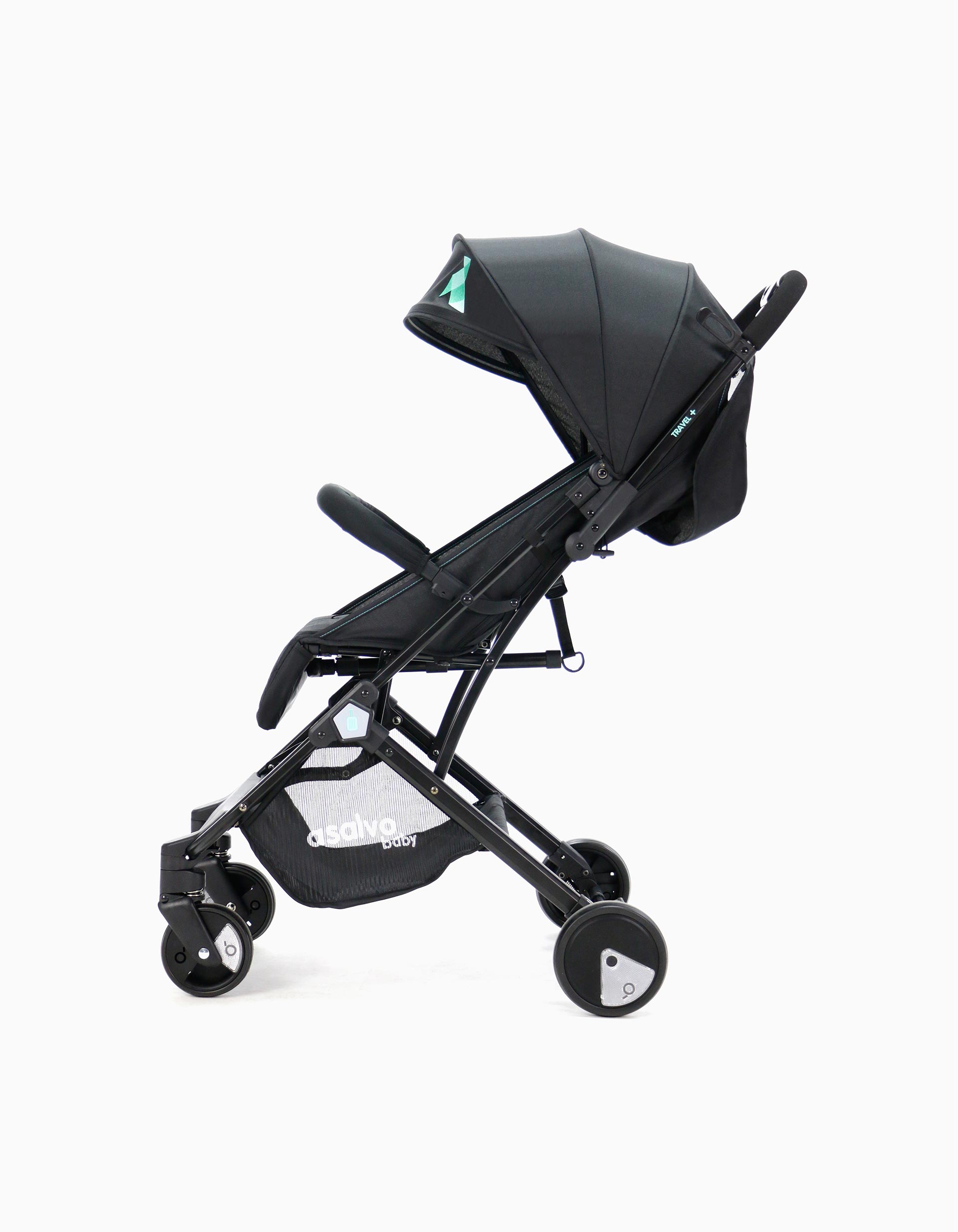 Stroller Travel Asalvo Black Aqua