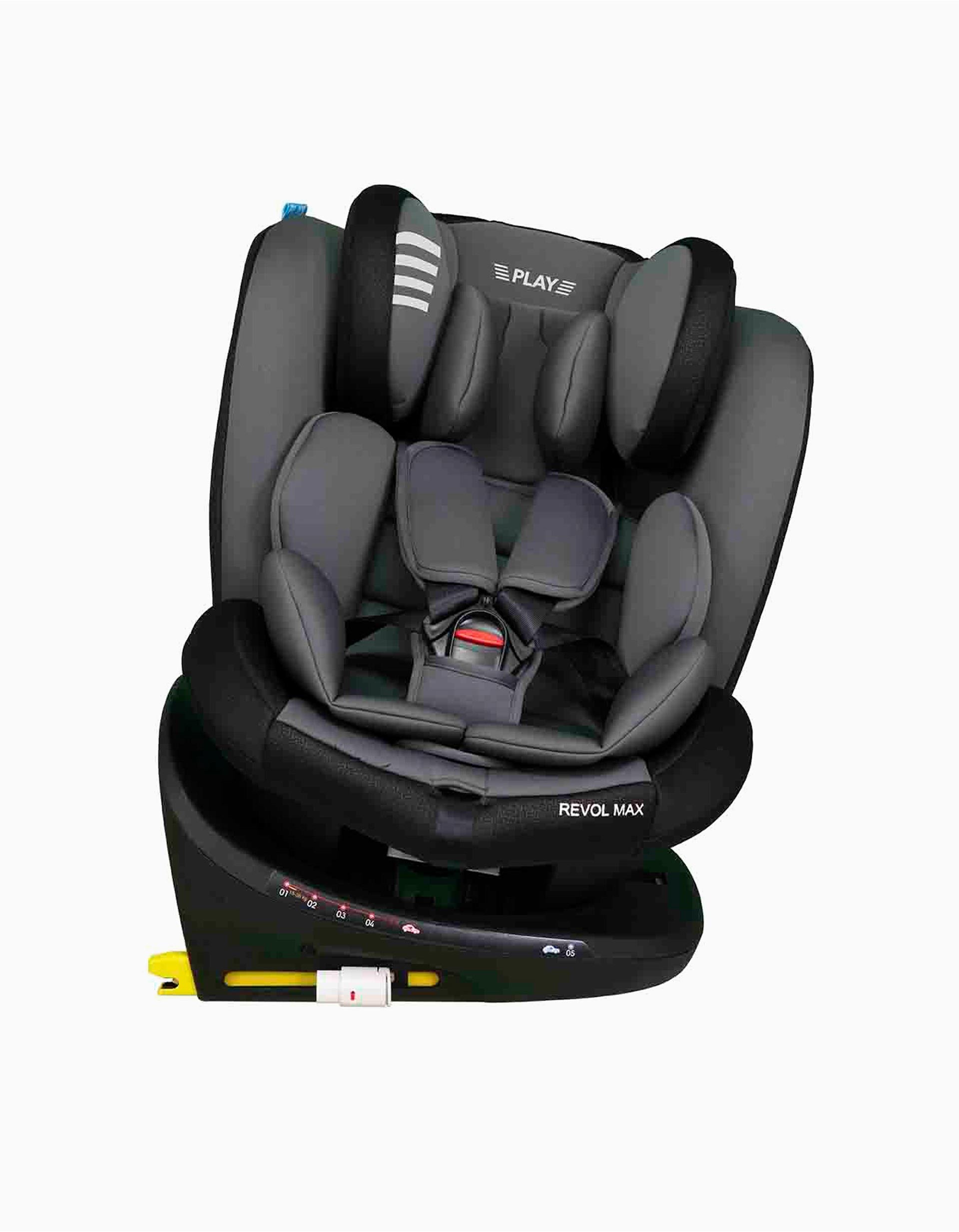 Car Seat Gr0/1/2/3 Revol Max Play Grey Wings