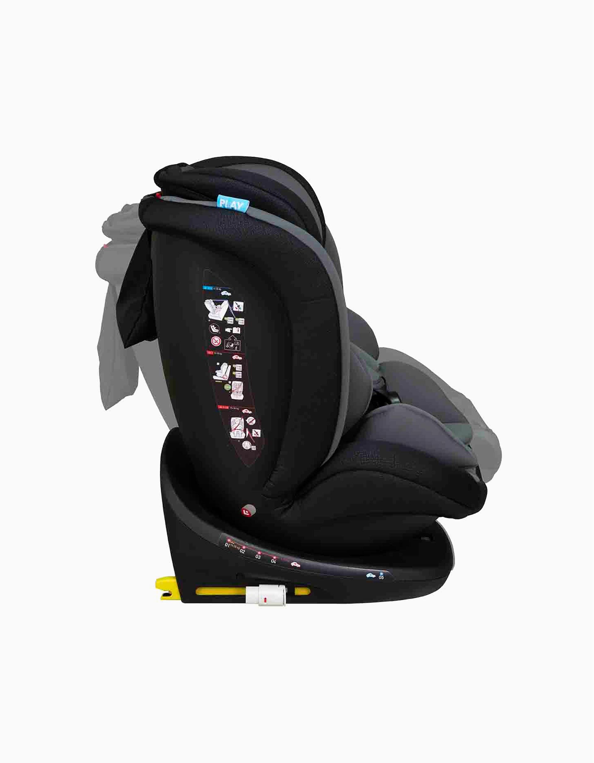 Car Seat Gr0/1/2/3 Revol Max Play Grey Wings