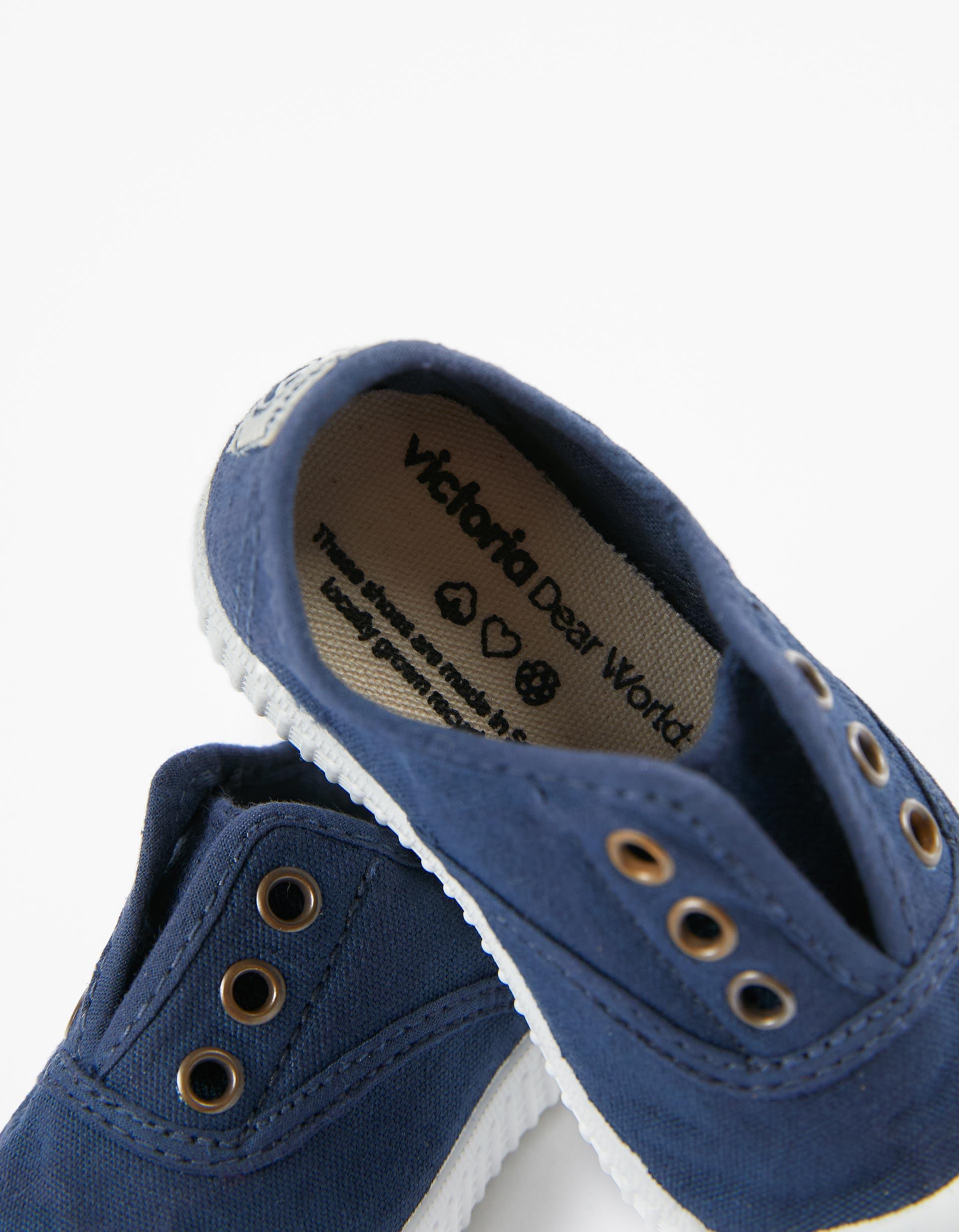 Canvas English Trainers for Babies 'Victoria', Dark Blue