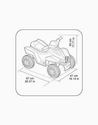 Moto 4 Elétrica Quad Racy Feber Pink 6V 18M+
