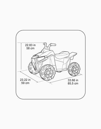 Moto 4 Eléctrica Quad Boxer Ce Feber 12V