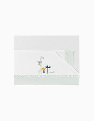 Conjunto de Sábanas para Cama 60x120 cm Koala Green 3 Piezas Bimbichic