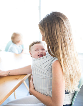 Porta-Bebés Aura Ergobaby Rayas Grey
