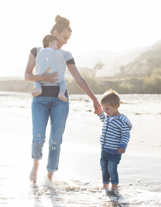 Porta-Bebés Aura Ergobaby Rayas Grey