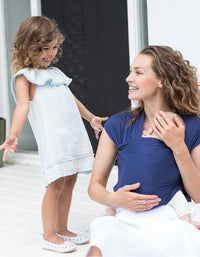 Écharpe de Portage Bébé Aura Ergobaby Indigo
