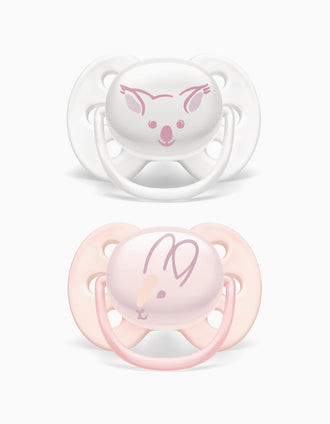 2 Chupetas Ultra Soft Silicone Deco 0-6M Philips/Avent