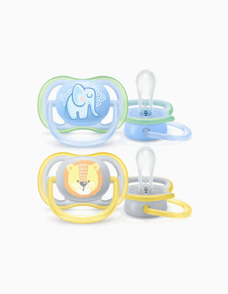 Chupete Ultra Air Silicona Deco 0-6M Philips/Avent 2 un.
