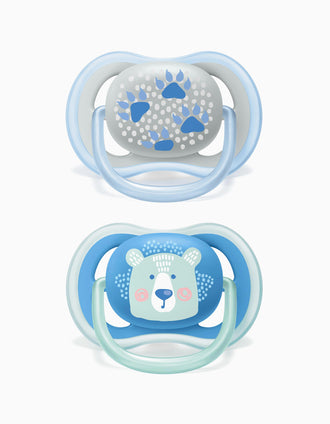 Chupete Ultra Air Silicona Deco 6-18M Philips/Avent 2 un.