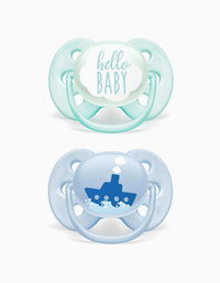 Pacifier Ultra Soft Silicone Deco 0-6M Philips/Avent 2Un.