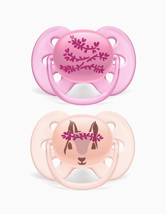Chupete Ultra Soft Silicona Deco 6-18M Philips/Avent 2 un.