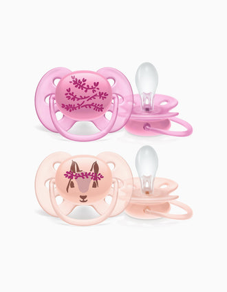 Chupete Ultra Soft Silicona Deco 6-18M Philips/Avent 2 un.