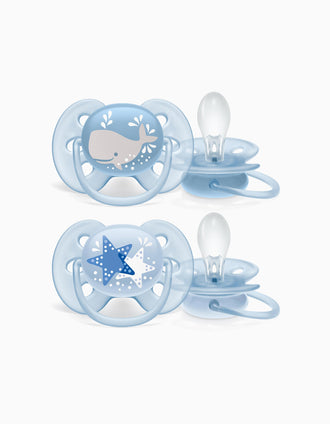 Chupete Ultra Soft Silicona Deco 6-18M Philips/Avent 2 un.