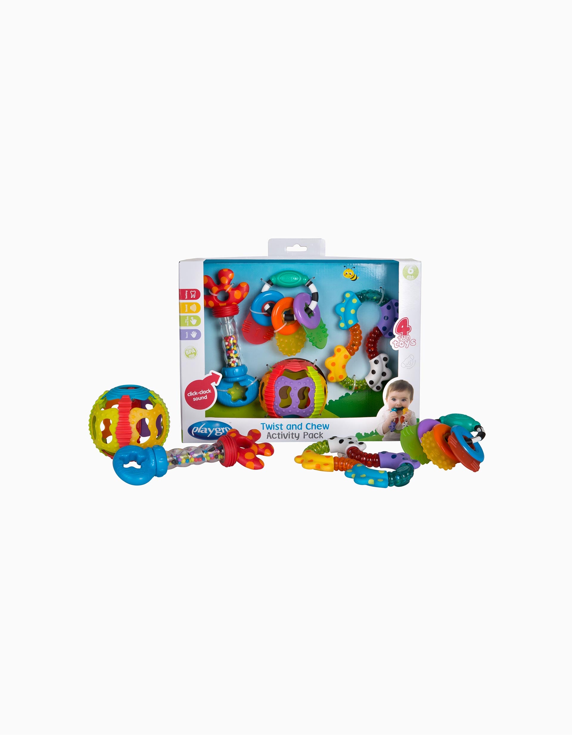 Activitiy Set Twist And Chew Playgro 6M+