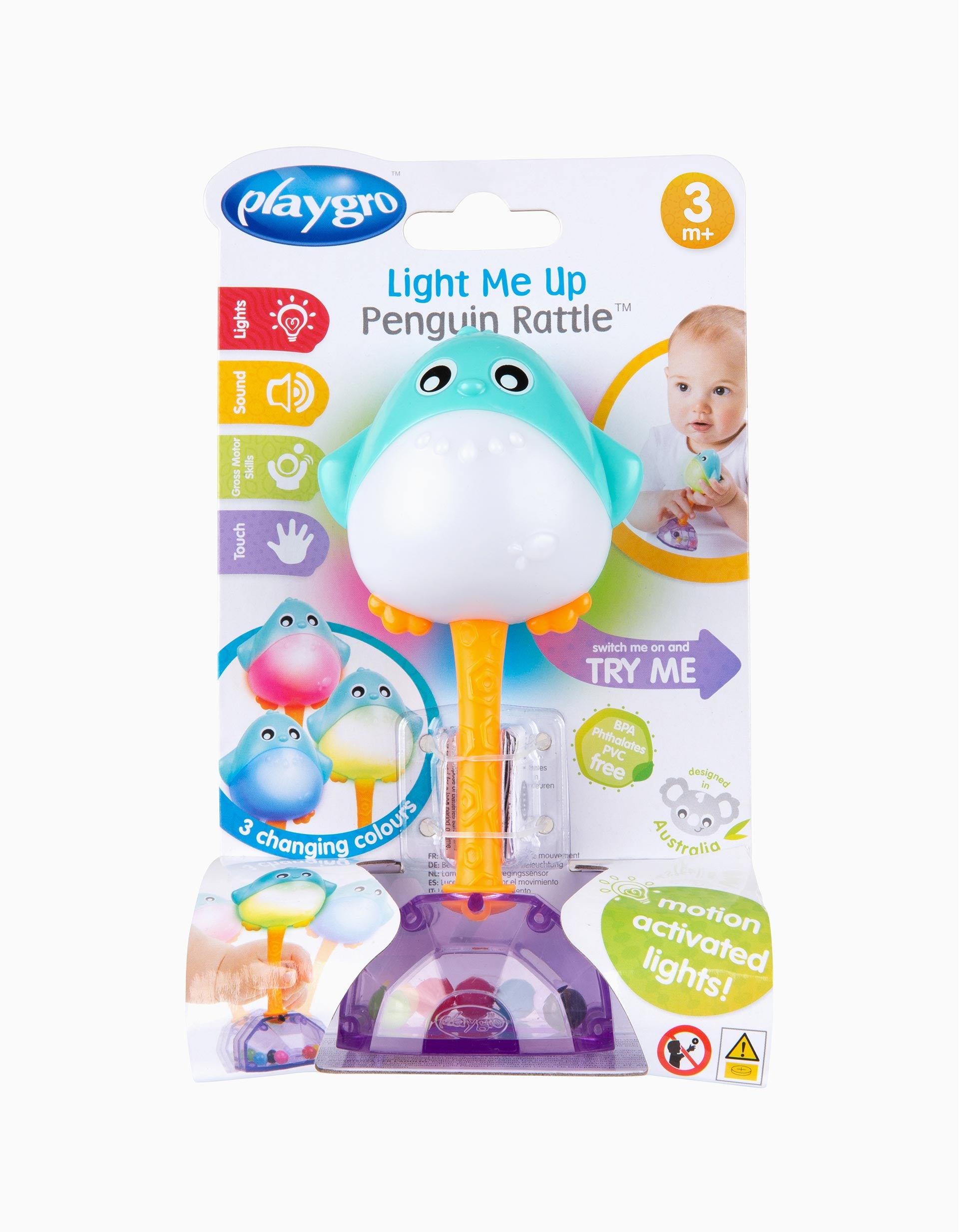 Rattle Penguin Playgro 3M+