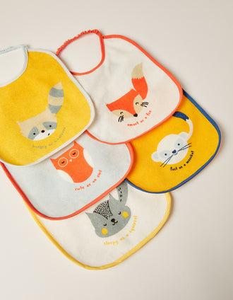 5 Elastic Bibs Zy Baby