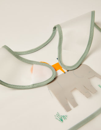 Babero Impermeable con Bolsillo Zy Baby Animales 2 un.