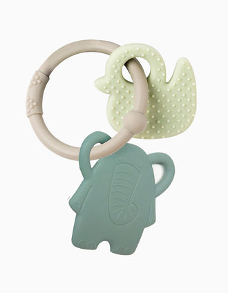 Anneau de Dentition Silicone Elephant/Duck Nattou