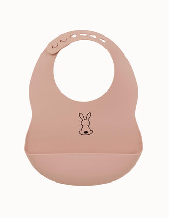 Babero Silicona Nattou Old Pink