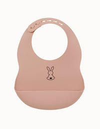 Babero Silicona Nattou Old Pink
