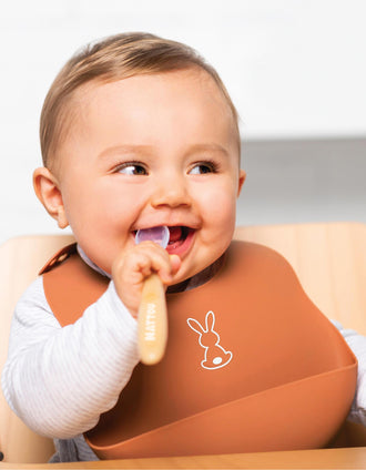 Babete Silicone Nattou Terracota