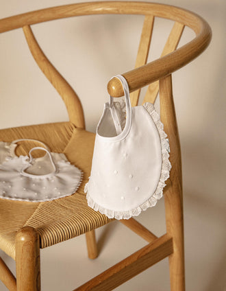 Bavoir Classique ZY Baby Blanc