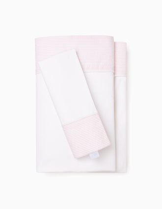 Ensemble Literie 120X60Cm Essential Pink Zy Baby